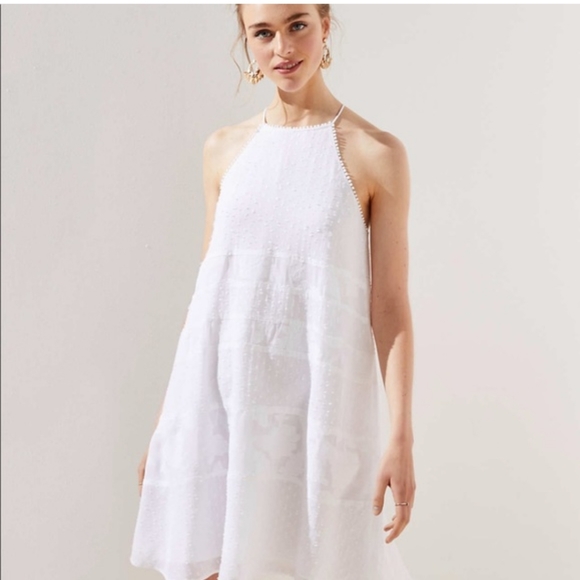 Loft NWTS XSP Haulter Lace Swing Dress - Picture 1 of 5